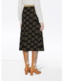 Wool skirt with GG motif