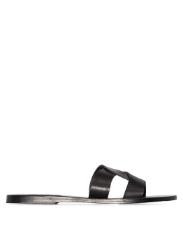 Desmos crossover leather sandals