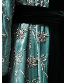 embellished robe coat
