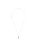 Jess crystal sterling silver locket necklace
