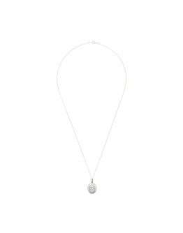 Jess crystal sterling silver locket necklace