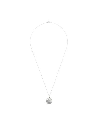 Erin circular sterling silver locket