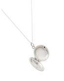 Erin circular sterling silver locket