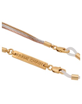 metallic gold tricolour 67 cm chain