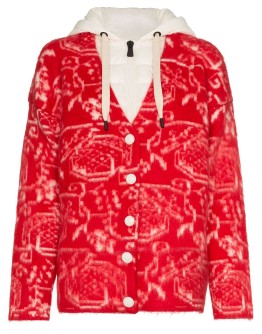 Jacquard-Knit Cardigan