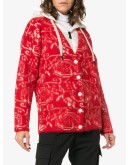Jacquard-Knit Cardigan