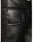 eco leather cropped trousers
