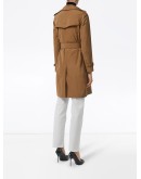 Detachable Hood Taffeta Trench Coat