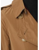 Detachable Hood Taffeta Trench Coat