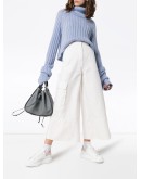 wide-leg cropped trousers