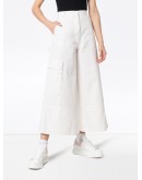 wide-leg cropped trousers