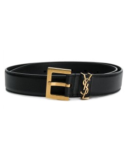 YSL plaque buckle belt