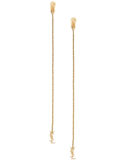 Opyum monogram clip-on earrings