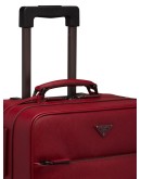 Saffiano leather wheeled carry-on