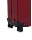 Saffiano leather wheeled carry-on