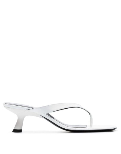 white Beep 45 thong sandals