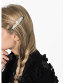 large floral faux pearl-embellished hair clip