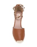 Rockstud wedge espadrilles