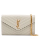 Monogram quilted leather shoulder bag