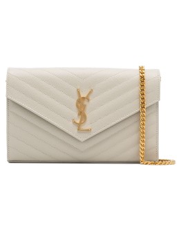 Monogram quilted leather shoulder bag