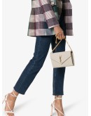 Monogram quilted leather shoulder bag