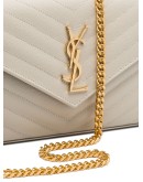 Monogram quilted leather shoulder bag