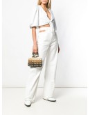 wide leg cut-out jeans
