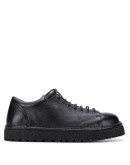round toe lace-up shoes