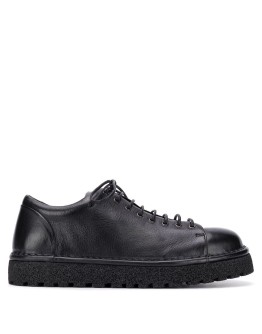 round toe lace-up shoes