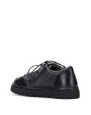 round toe lace-up shoes