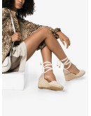 Carina 80 canvas wedge heels