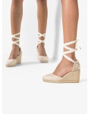 Carina 80 canvas wedge heels