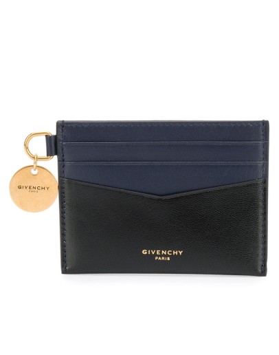 engraved logo charm cardholder