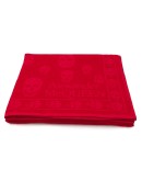 skull-embroidered beach towel