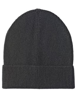 cashmere ribbed beanie