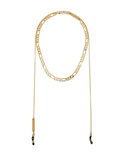 gold-plated chain choker necklace