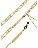 gold-plated chain choker necklace