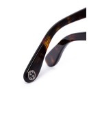Havana oversized square sunglasses