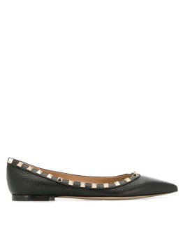 Rockstud ballerina shoes