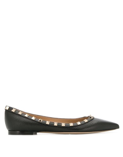Rockstud ballerina shoes