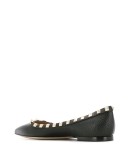Rockstud ballerina shoes