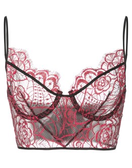 Coquette lace longline bra