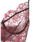 Coquette lace longline bra