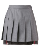 pleated mini skirt