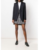 pleated mini skirt
