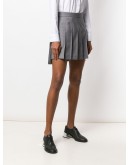 pleated mini skirt