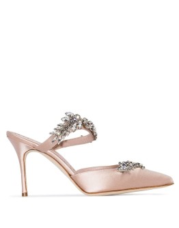 Lurum 90mm crystal-embellished mules