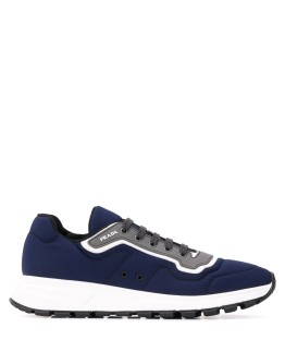 gabardine fabric low-top sneakers