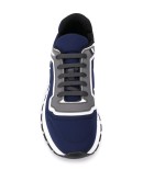 gabardine fabric low-top sneakers