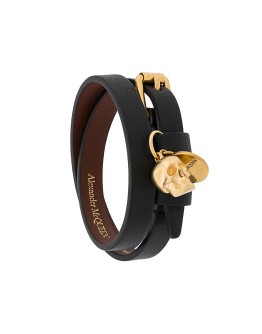 Skull double-wrap bracelet